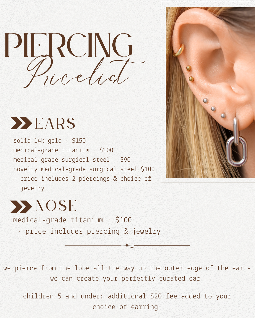 Permanent Jewelry & Piercing Appointment