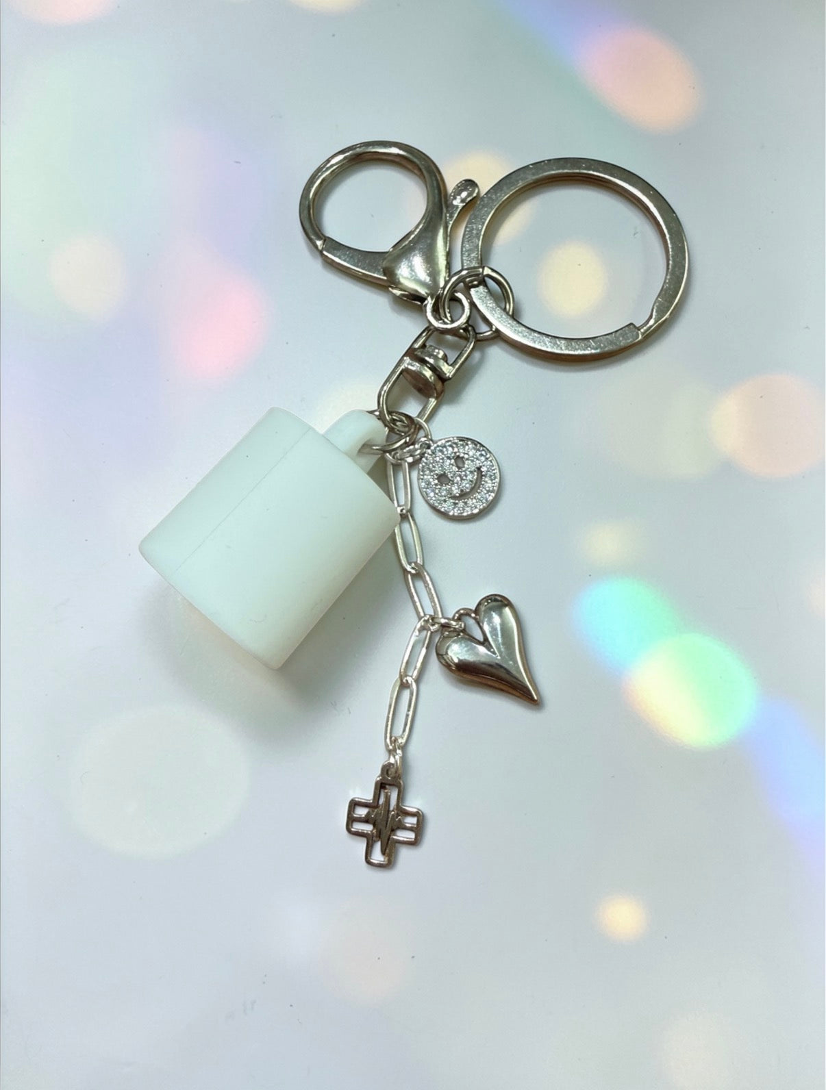 Scrubcetera x silver and stone: Medical Charm Lip Gloss Charm Cap Keychain - build your own!
