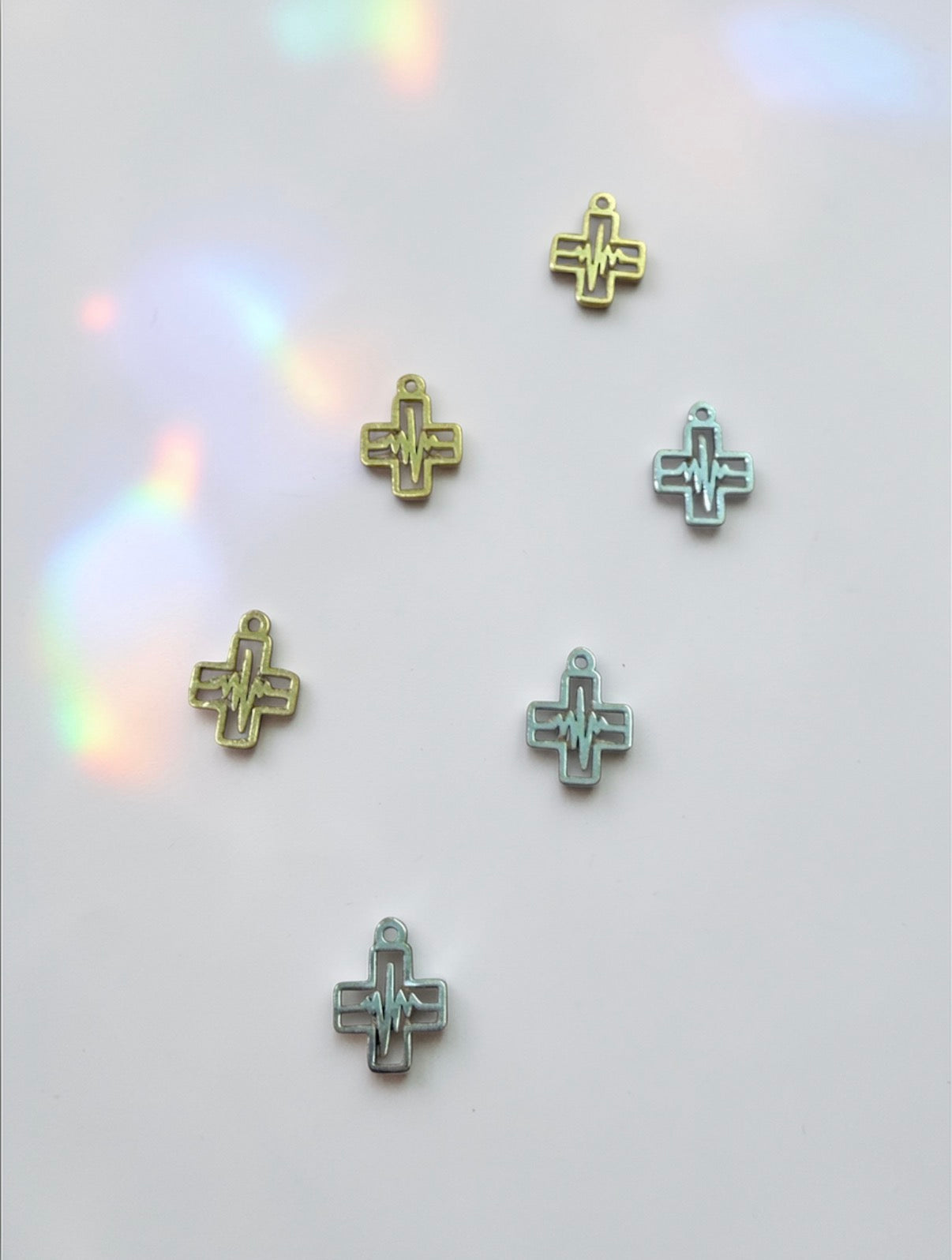 Scrubcetera x silver and stone: Medical Charm Lip Gloss Charm Cap Keychain - build your own!