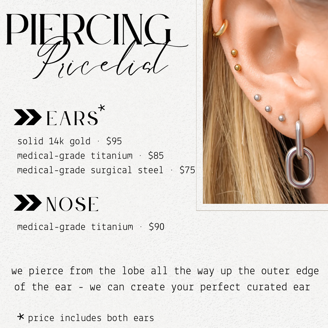 Permanent Jewelry & Piercing Appointment